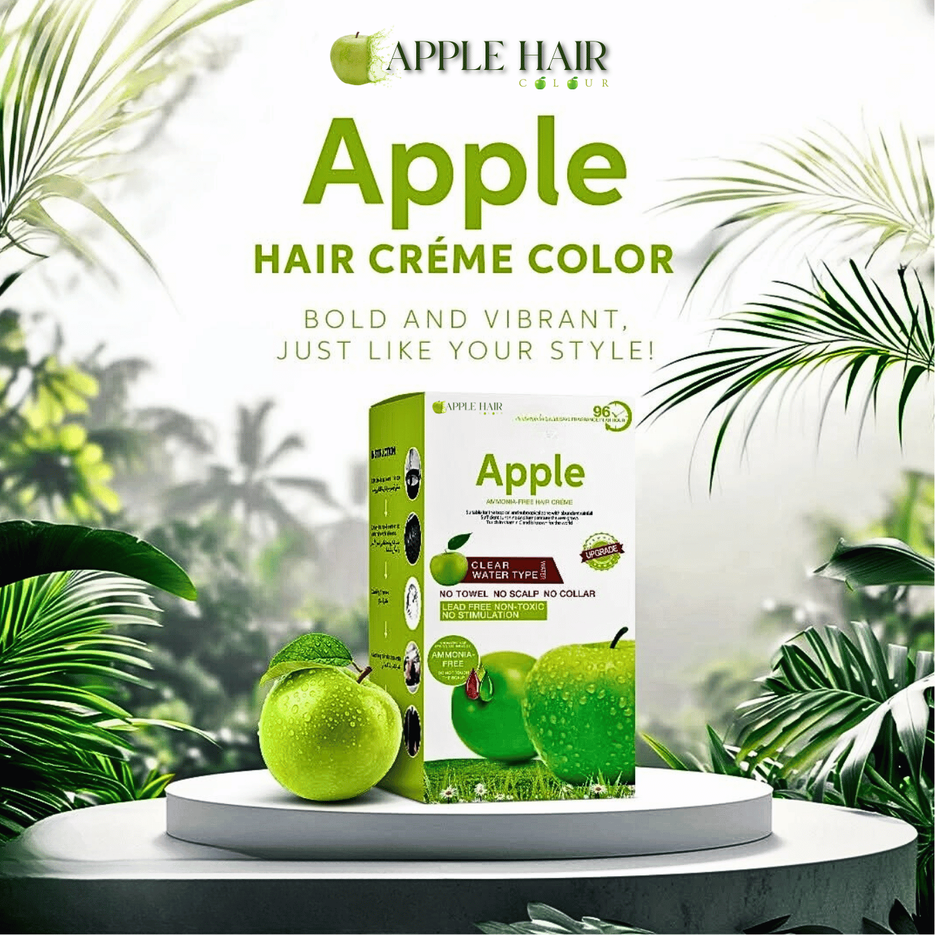 Apple Hair Color | Long Lasting Hair Color Solution