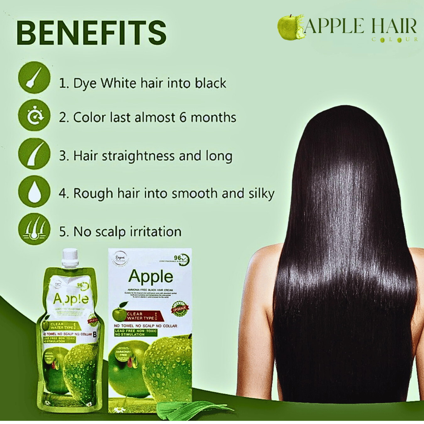 Apple Hair Color | Long Lasting Hair Color Solution